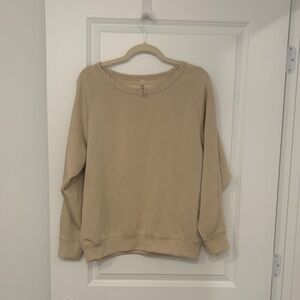 NWT Mono B Beige Crewneck Set